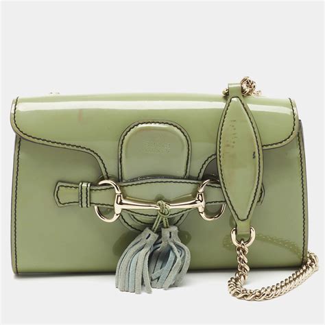 gucci emily patent bag|Handbags for Women .